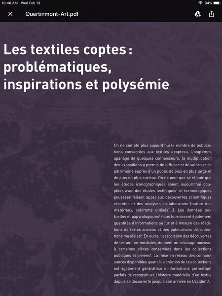 Coptic Textiles Arnaud Quertinmont