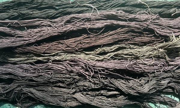 hand dyed cotton thread